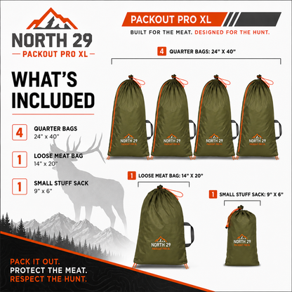North 29 Packout Pro XL Game Bag Kit