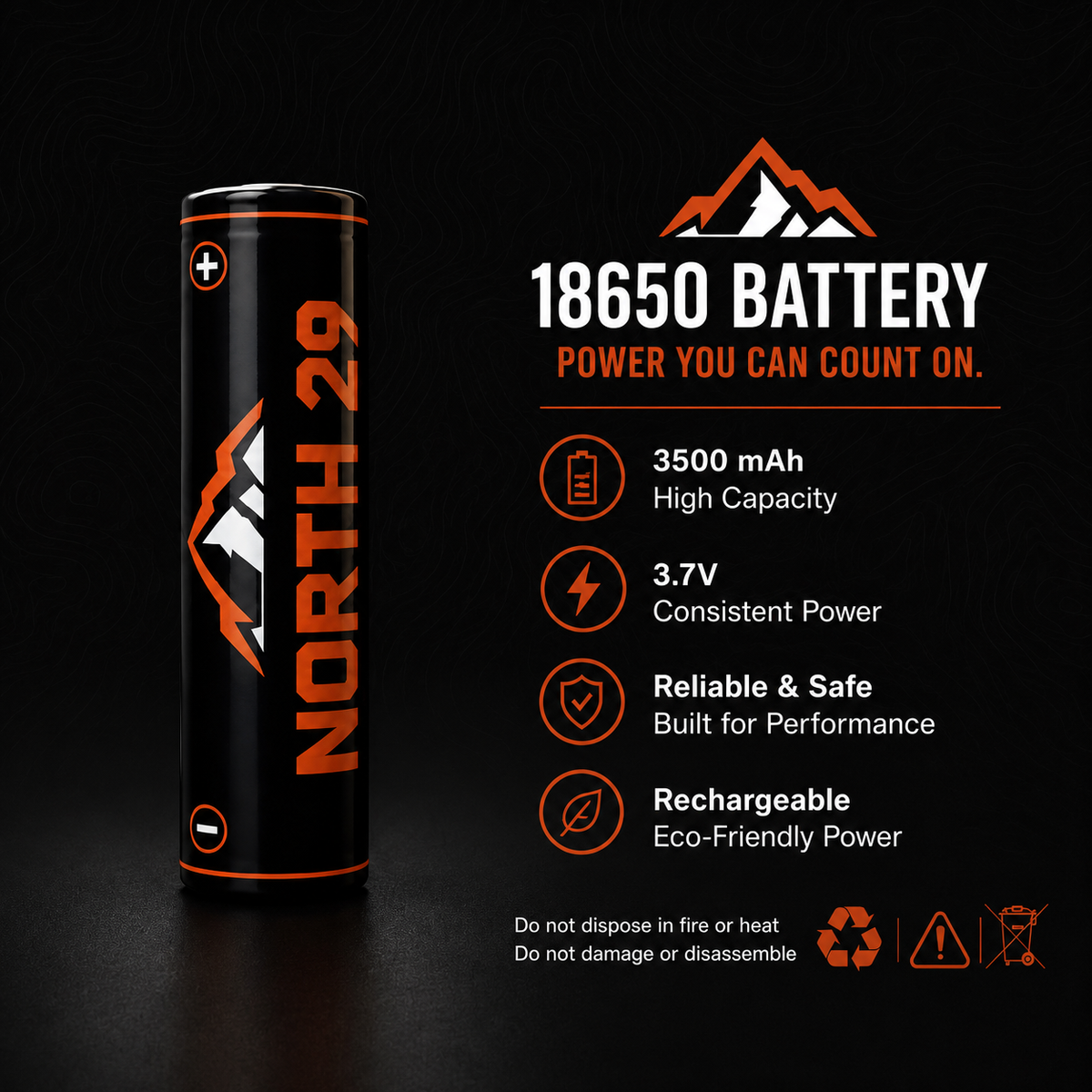 Spare Pursuit 18650 Rechargeable Battery