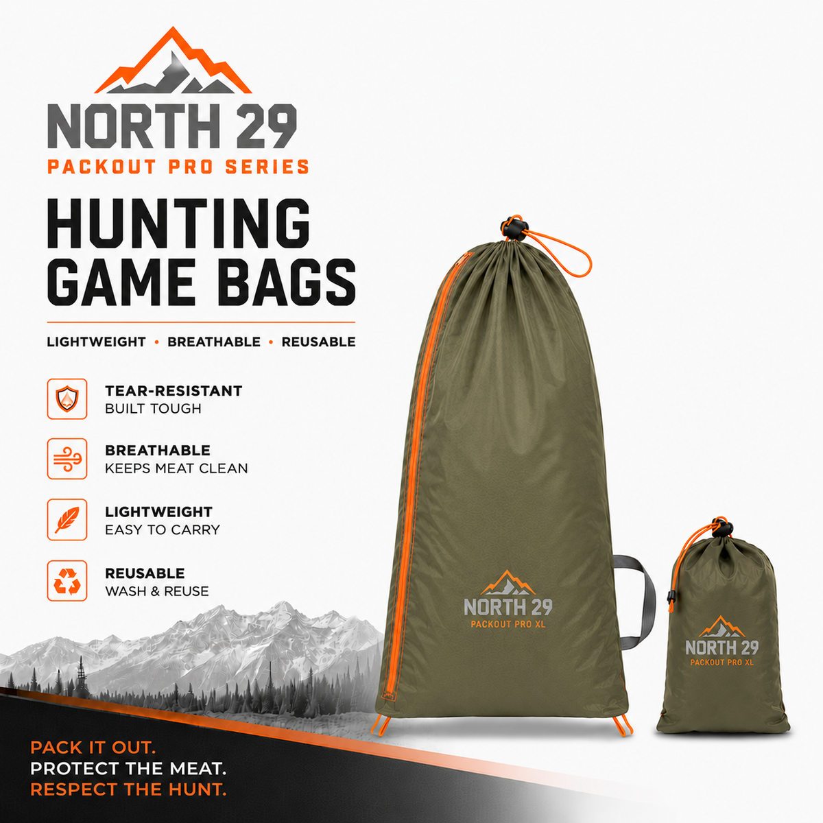 North 29 Packout Pro XL Game Bag Kit